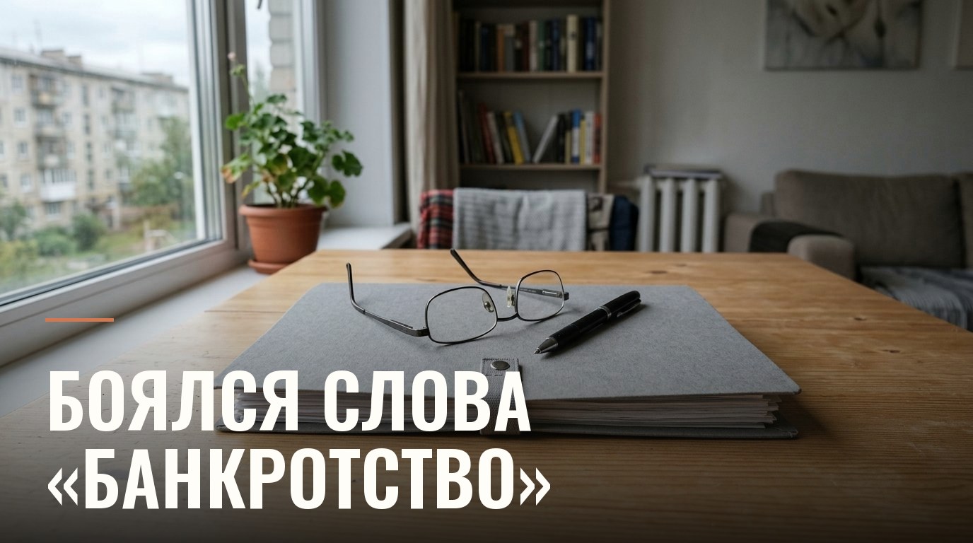 Папка с документами и очки на столе у окна